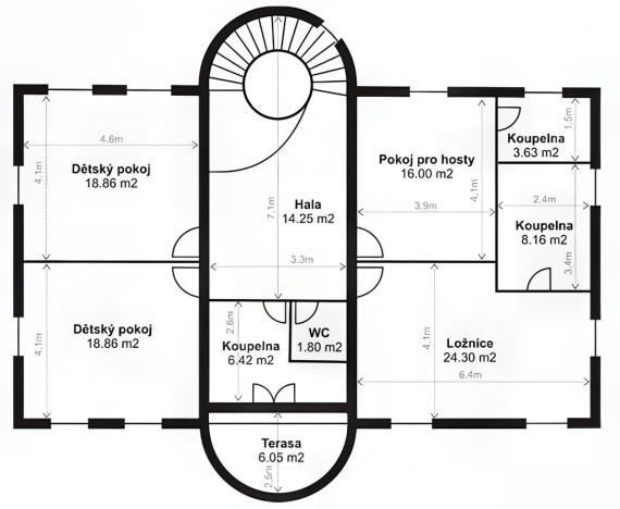 Pronájem vily, Praha - Nebušice, Nebušická, 255 m2