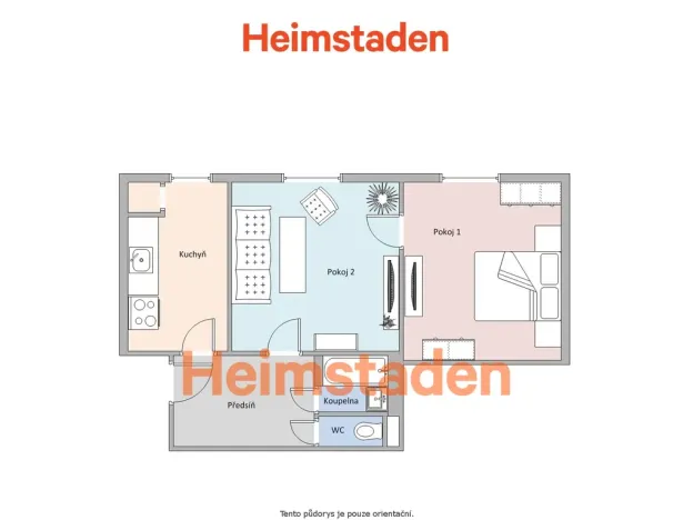 Pronájem bytu 2+1, Havířov - Šumbark, nám. T. G. Masaryka, 53 m2