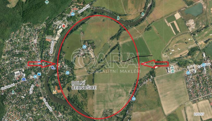 Prodej podílu 7/16 pozemku, Praha - Lipence, 31659 m2