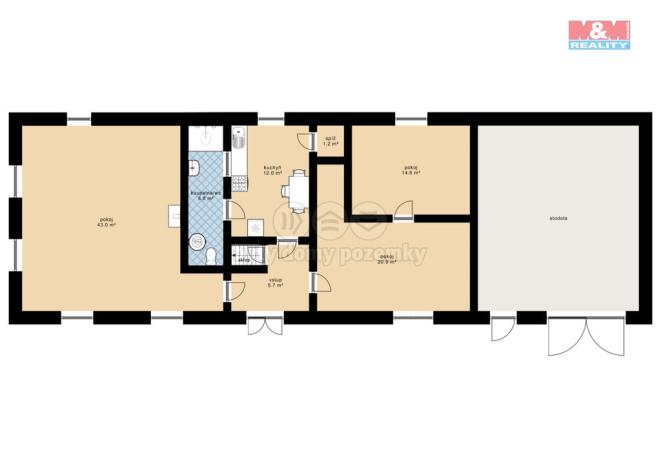 Prodej rodinného domu, Krejnice, 205 m2