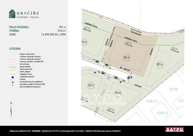 Prodej pozemku pro bydlení, Praha - Šeberov, U školky, 918 m2