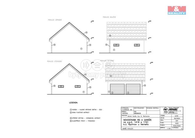 Prodej pozemku pro bydlení, Verneřice - Rychnov, 1163 m2