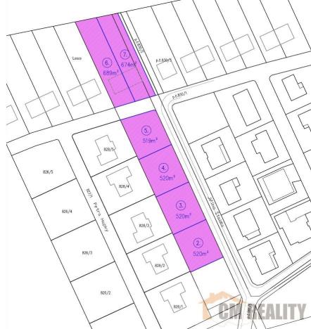Prodej pozemku pro bydlení, Prostějov - Vrahovice, Jiřího Štaidla, 520 m2