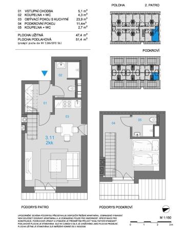 Prodej bytu 2+kk, Dolní Morava, 51 m2