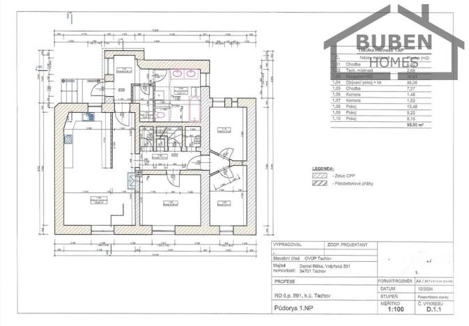 Prodej rodinného domu, Tachov, Volyňská, 96 m2