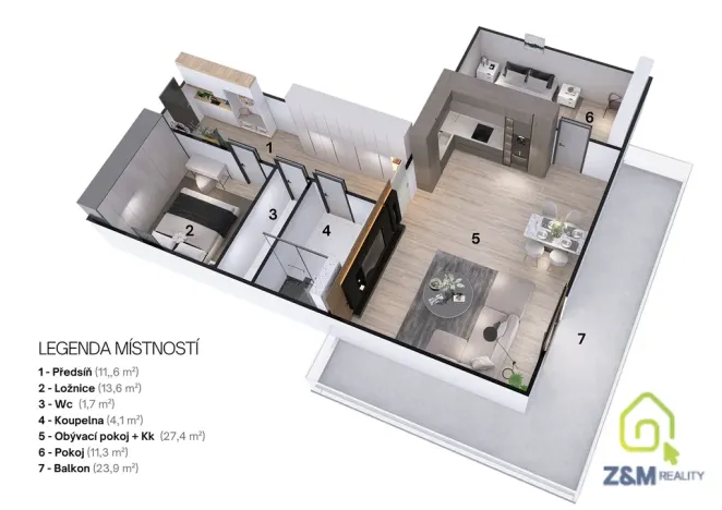 Prodej bytu 3+kk, Březová, Hlavní, 94 m2