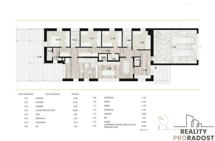 Prodej rodinného domu, Starý Poddvorov, 250 m2