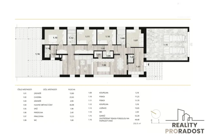 Prodej rodinného domu, Starý Poddvorov, 250 m2