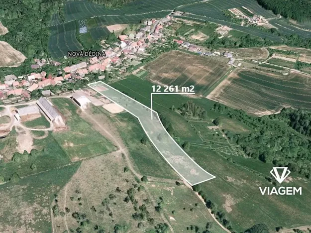 Prodej podílu pole, Nová Dědina, 762 m2
