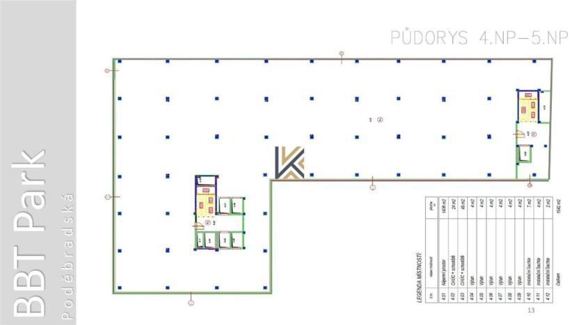 Pronájem obchodního prostoru, Praha - Vysočany, Poděbradská, 4450 m2
