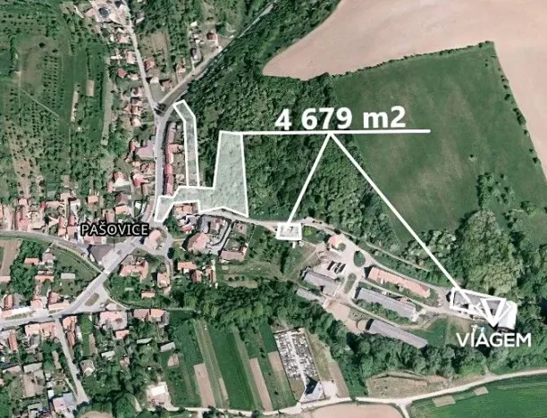 Prodej podílu zahrady, Pašovice, 956 m2