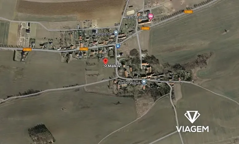 Prodej podílu pole, Málkov, 969 m2