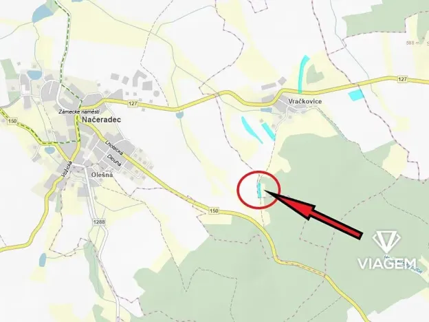 Prodej podílu pole, Načeradec, 540 m2