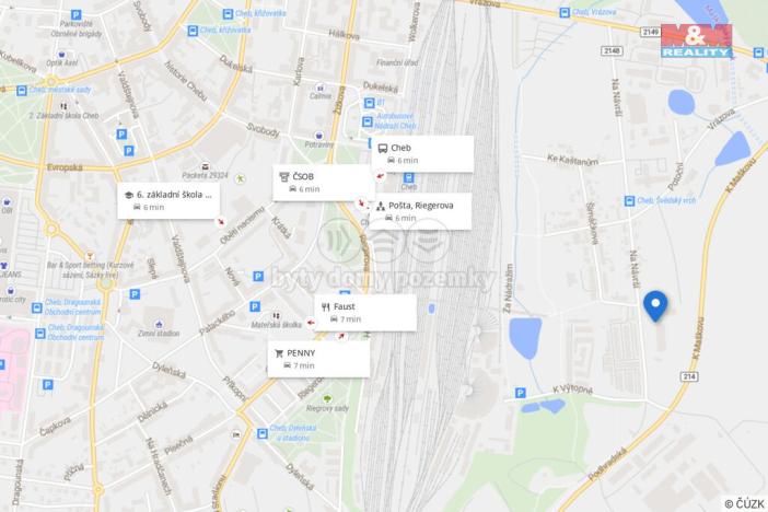 Prodej obchodního prostoru, Cheb, Na Návrší, 17717 m2