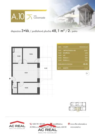 Prodej bytu 3+kk, Lednice, Slovácká, 48 m2
