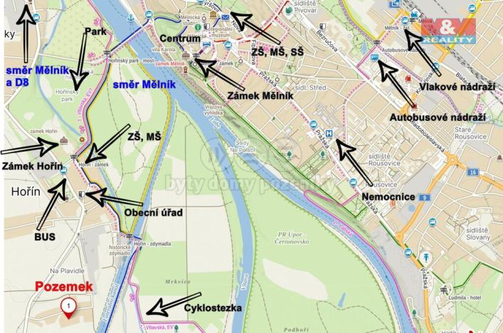 Prodej pozemku pro bydlení, Hořín, 966 m2