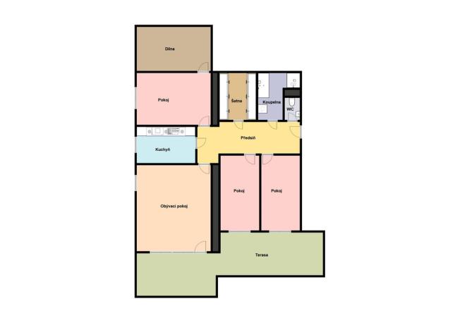 Prodej bytu 5+1, Praha - Smíchov, Pod Skalkou, 118 m2