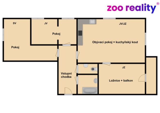 Prodej bytu 4+kk, Trutnov, Horská, 84 m2