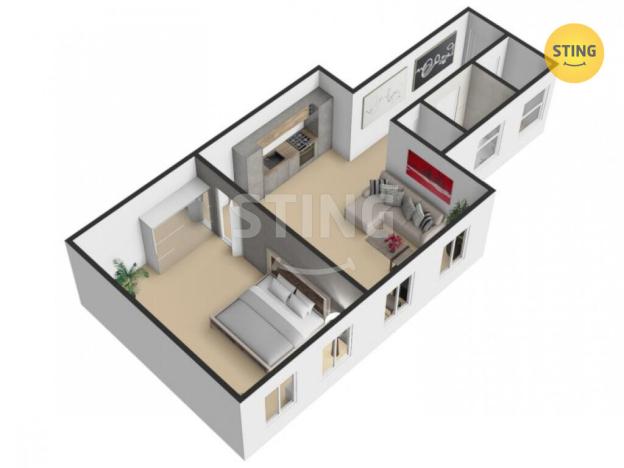 Pronájem bytu 2+kk, Přerov, nám. Svobody, 56 m2