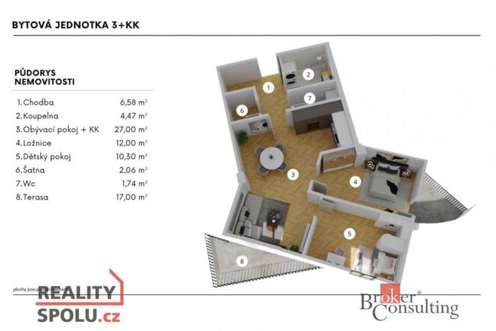 Prodej bytu 3+kk, Kladno, Váňova, 86 m2