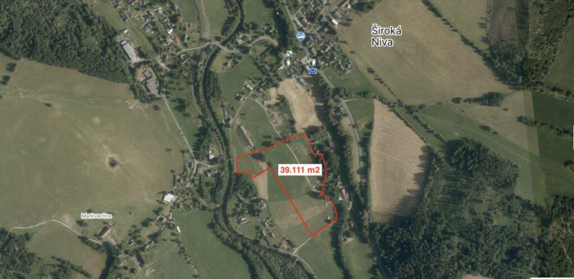 Prodej pozemku pro bydlení, Široká Niva, 39111 m2