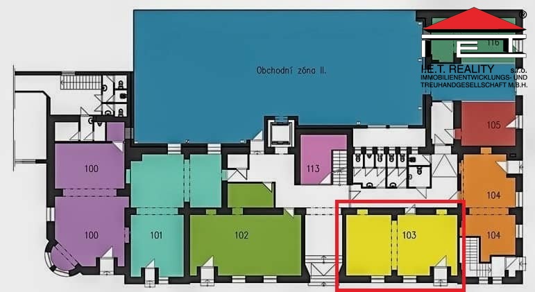 Pronájem obchodního prostoru, Frýdek-Místek - Frýdek, Nádražní, 52 m2