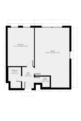 Pronájem bytu 2+kk, Praha - Dolní Počernice, Černodolská, 62 m2