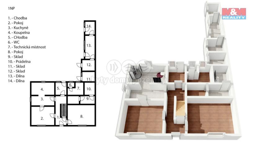 Prodej rodinného domu, Česká Kamenice, Tyršova, 150 m2