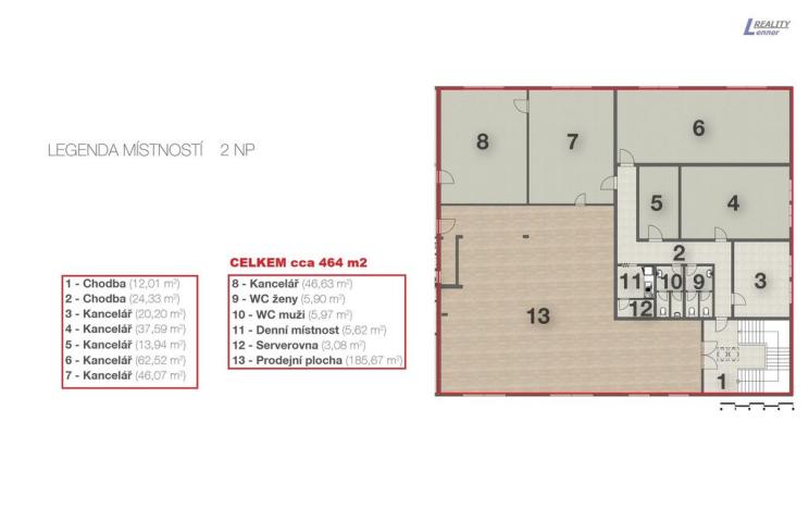 Pronájem obchodního prostoru, Příbram - Příbram V-Zdaboř, Brodská, 464 m2