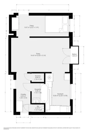 Pronájem bytu 2+1, Brno, Klímova, 45 m2