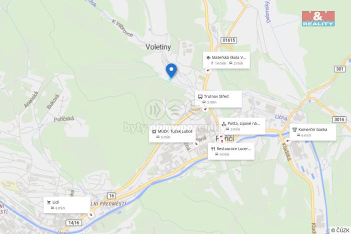 Prodej pozemku pro bydlení, Trutnov - Voletiny, 2437 m2