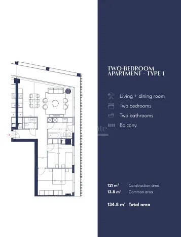 Prodej bytu 2+kk, Vlora, Albánie, 134 m2