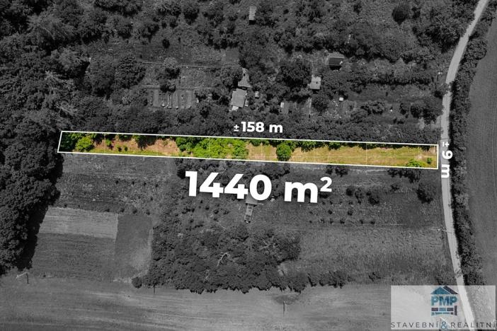 Prodej zahrady, Střelice, 1440 m2
