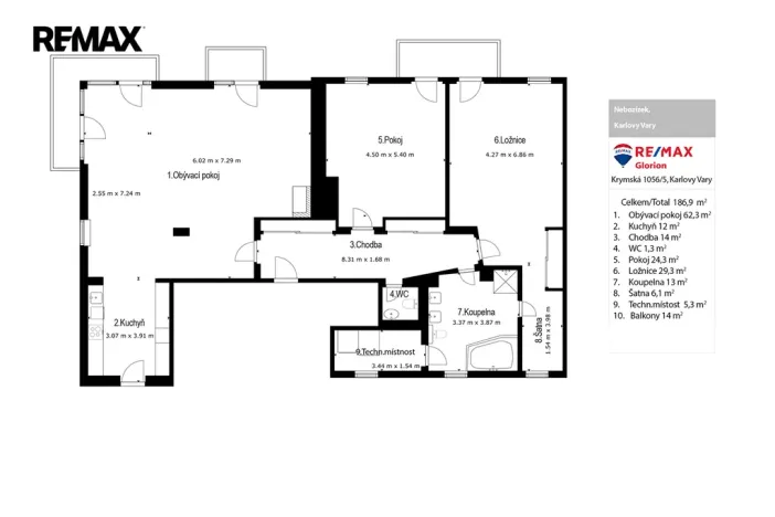 Prodej bytu 3+kk, Karlovy Vary, Nebozízek, 155 m2