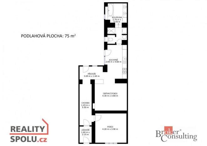 Prodej rodinného domu, Popůvky, Kopaniny, 75 m2