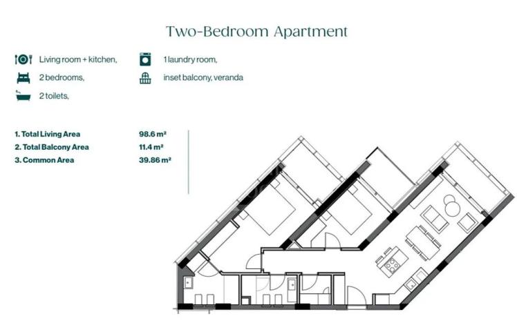 Prodej bytu 2+1, Palasë, Albánie, 99 m2