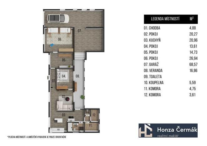 Prodej chalupy, Jaroměřice, 108 m2