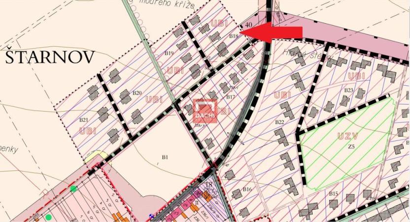 Prodej pozemku pro bydlení, Štarnov, 1607 m2