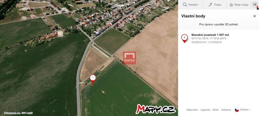 Prodej pozemku pro bydlení, Štarnov, 1607 m2