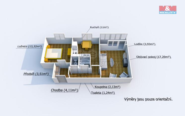 Prodej bytu 2+1, Bor, Sokolská, 55 m2