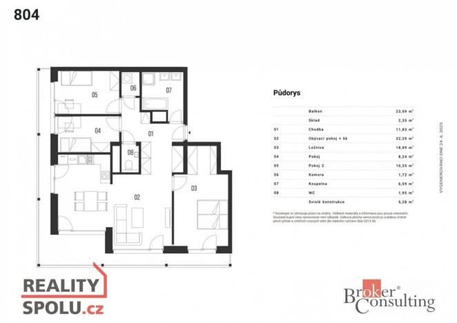 Prodej bytu 4+kk, Plzeň - Bolevec, 122 m2