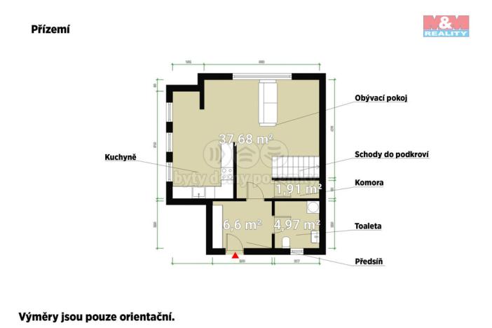 Prodej bytu 3+kk, Starý Plzenec, Husova, 96 m2