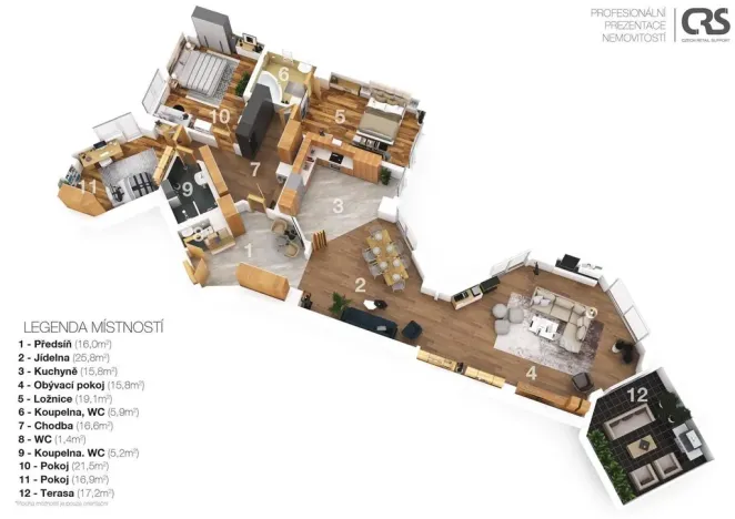 Prodej bytu 4+kk, Praha - Dolní Měcholupy, Za kovárnou, 215 m2