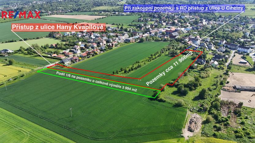 Prodej pozemku pro bydlení, Olomouc - Droždín, 12597 m2