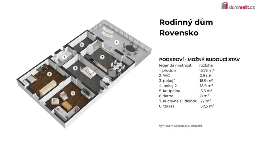 Prodej rodinného domu, Rovensko pod Troskami, Hrabalka, 154 m2