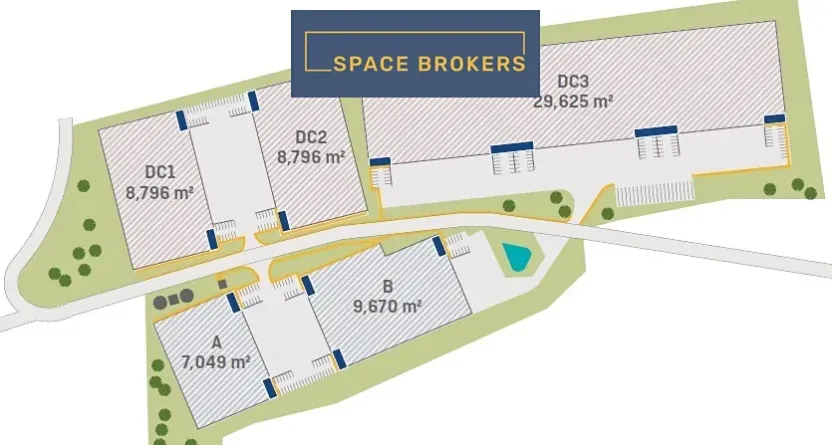 Pronájem skladu, Myslinka, 29469 m2