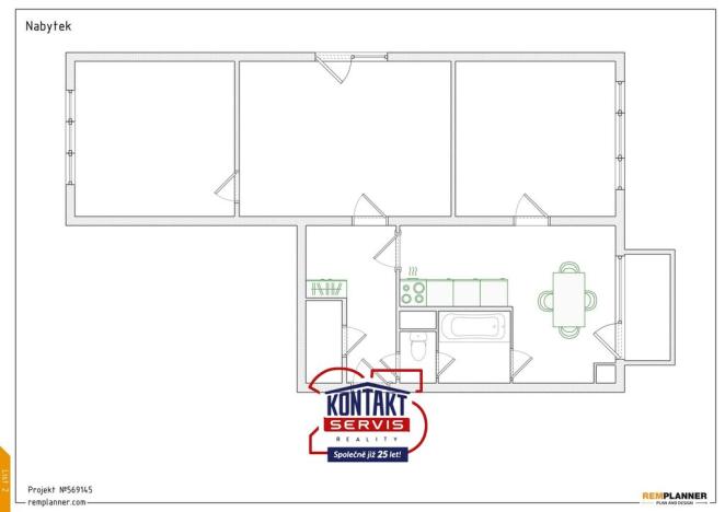 Prodej bytu 3+1, Velešín, Sídliště, 65 m2