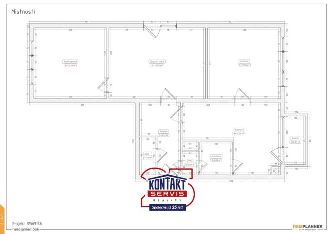 Prodej bytu 3+1, Velešín, Sídliště, 65 m2