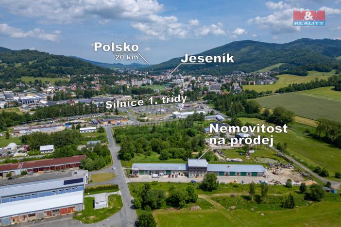 Prodej výrobních prostor, Jeseník - Bukovice, Za Podjezdem, 1485 m2