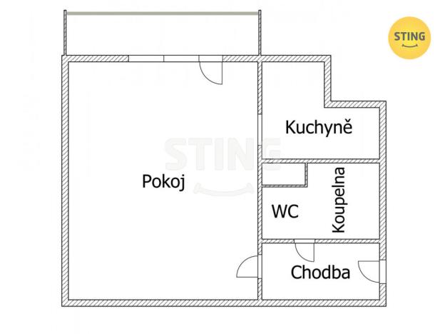 Prodej bytu 1+kk, Ostrava, náměstí Družby, 28 m2